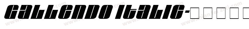 Gallendo Italic字体转换